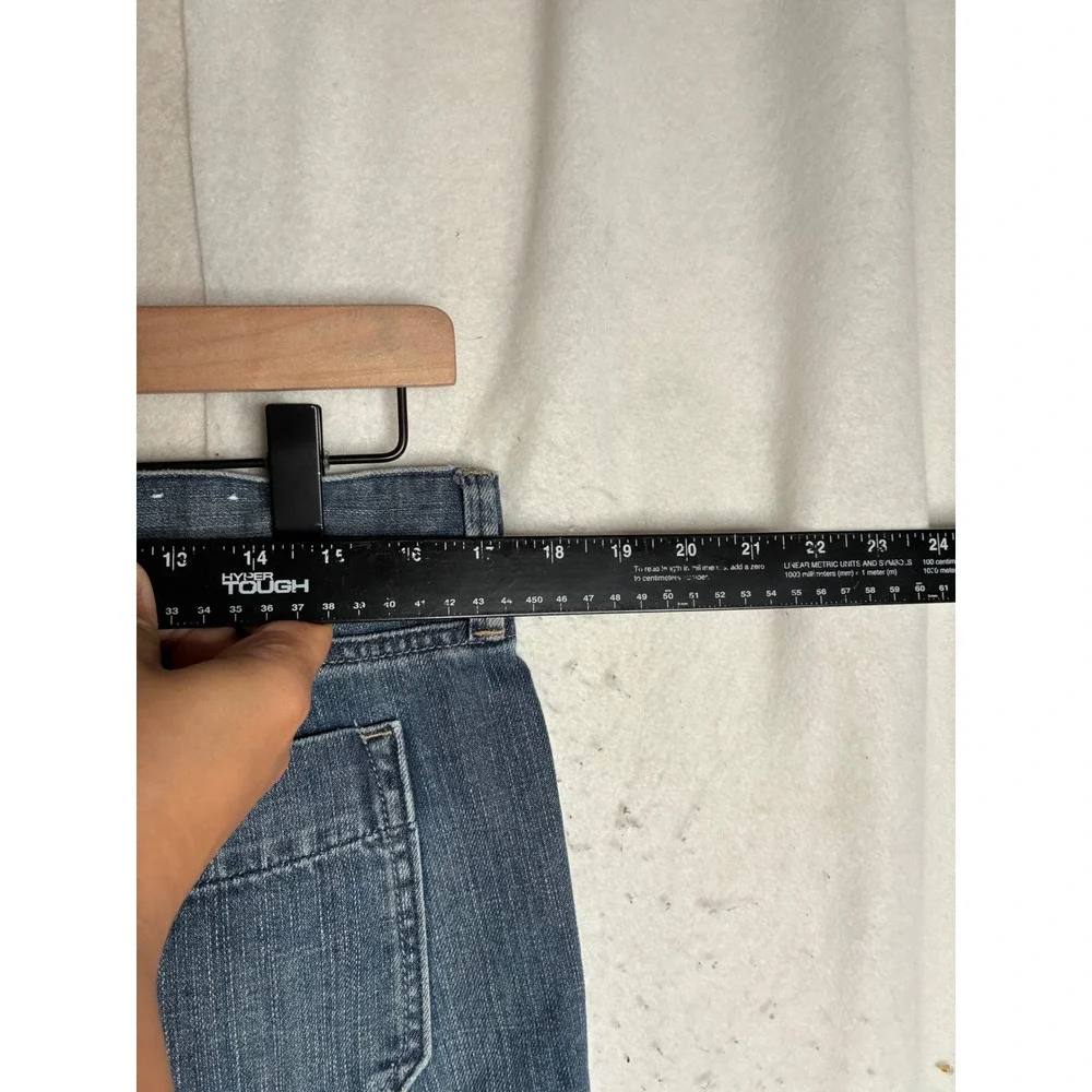 Vtg Old Navy Womens Low Rise Cropped Jeans Medium Wash Denim Capri Size‎ 14 Y2K